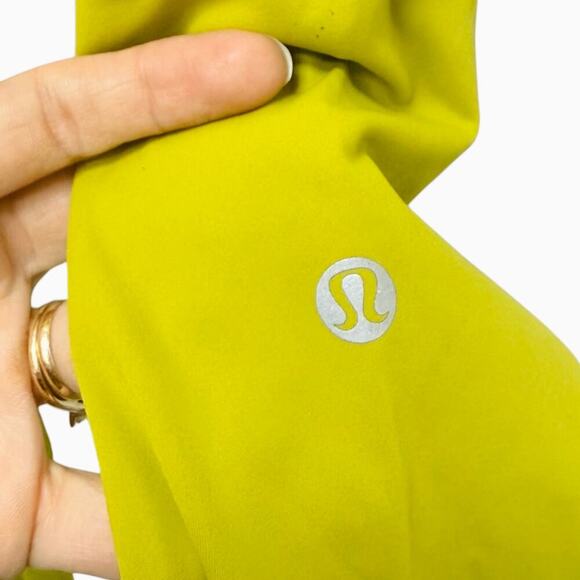 Lululemon Fast and Free Tight II 25" *Non-Reflective Nulux Golden Lime Size 4 - Picture 6 of 9